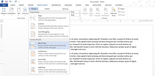 Make Only One Page Landscape In MS Word And Keep Rest Portrait